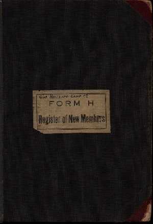 Camp 50 Membership book 1917-to date (10525 bytes)